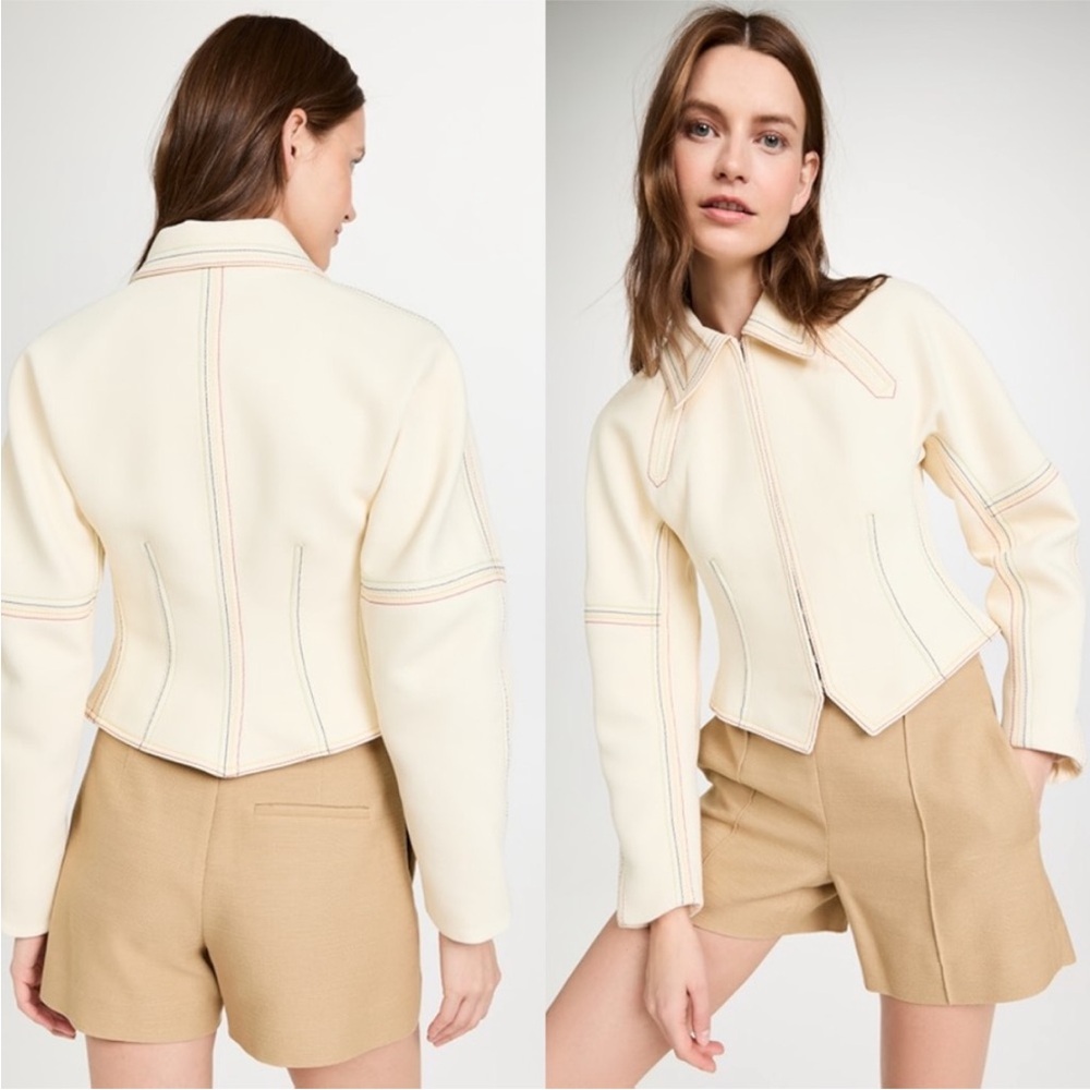 Like new TORY BURCH Cotton Twill Jacket - Neutrals $998 6 - Picture 4 of 16